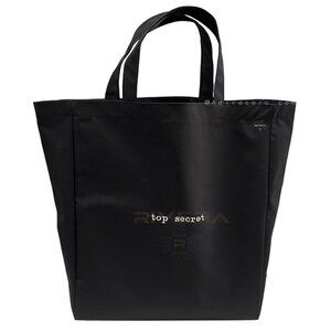 Top Secret Tote Bag Black, Embroidered, Cute Market & Everyday Carry, HandmadeLA